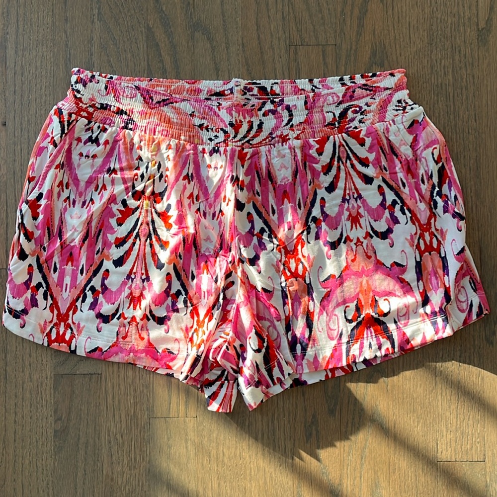 Women's Pink Soma Print Sleep Shorts